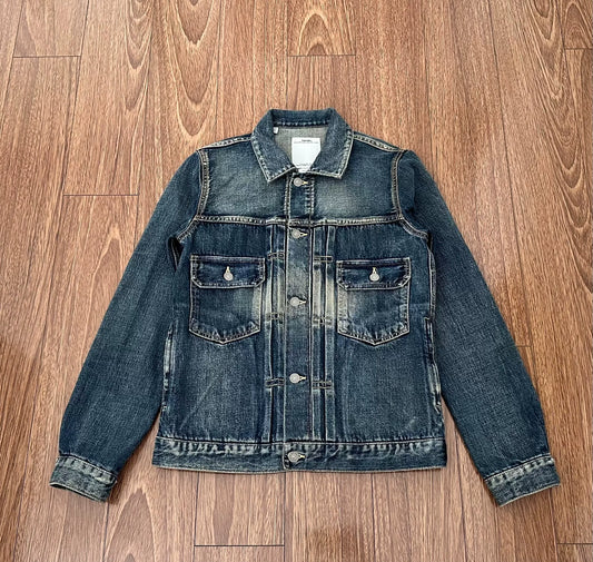 visvim ss 101 denim jacket damaged condition