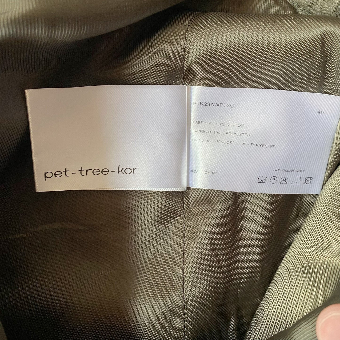 alfalfa wide-leg pants in olive green