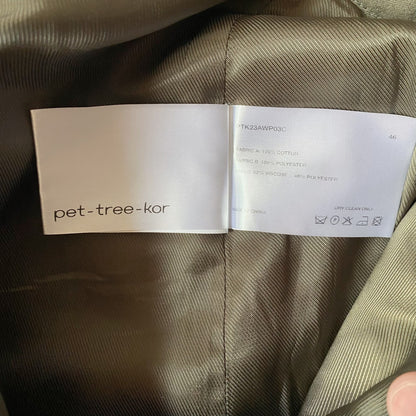 alfalfa wide-leg pants in olive green