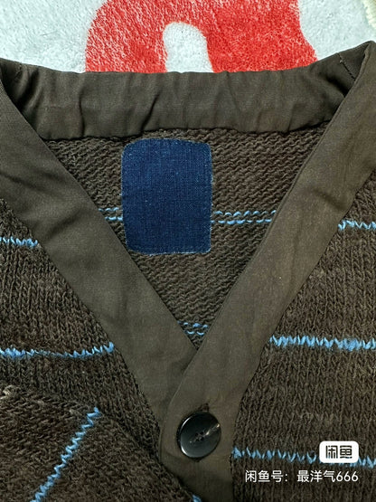 visvim selmer long cardigan wool blend