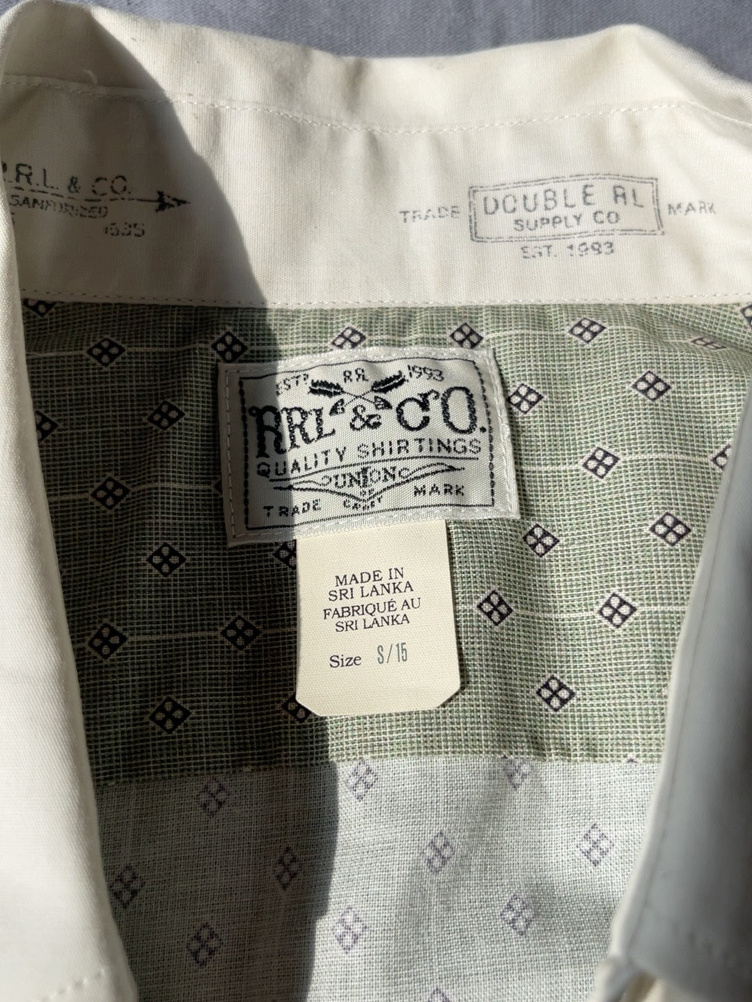 RRL Men's Dress Shirt Size S
