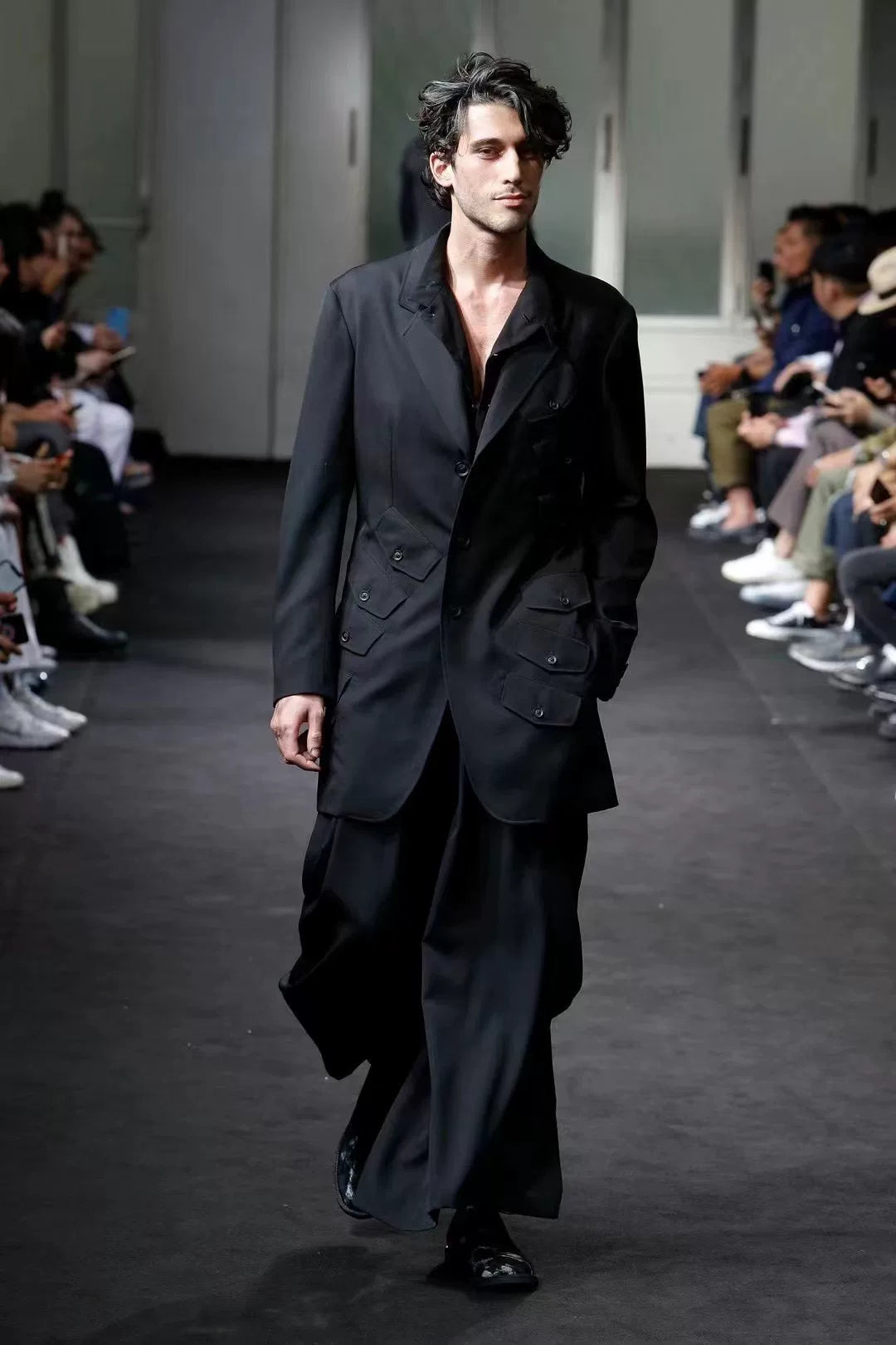 Yohji Yamamoto S/S 2019 Wool Suspender Pants