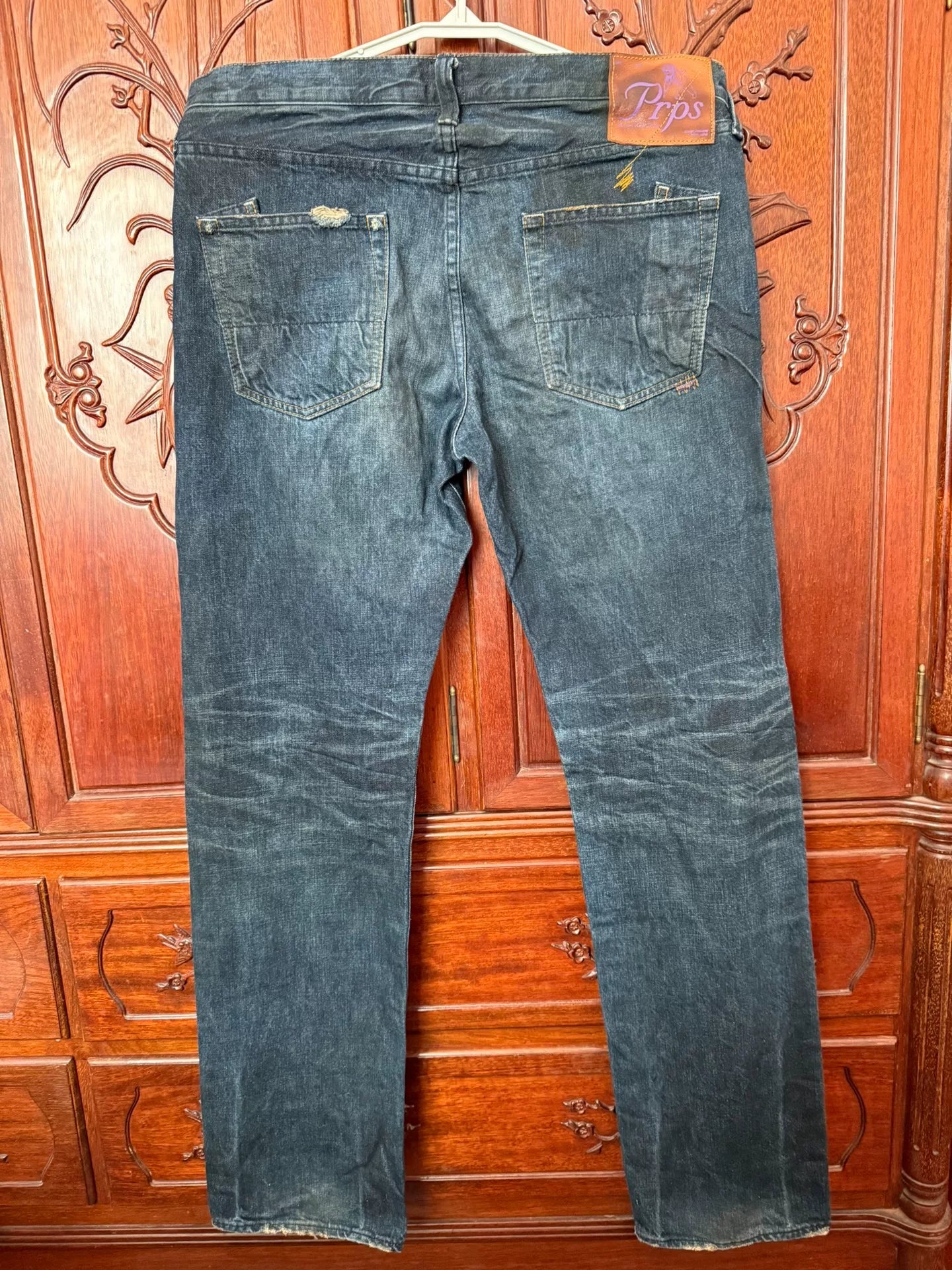 PRPS W34 Men's Straight Dirty Wash Jeans