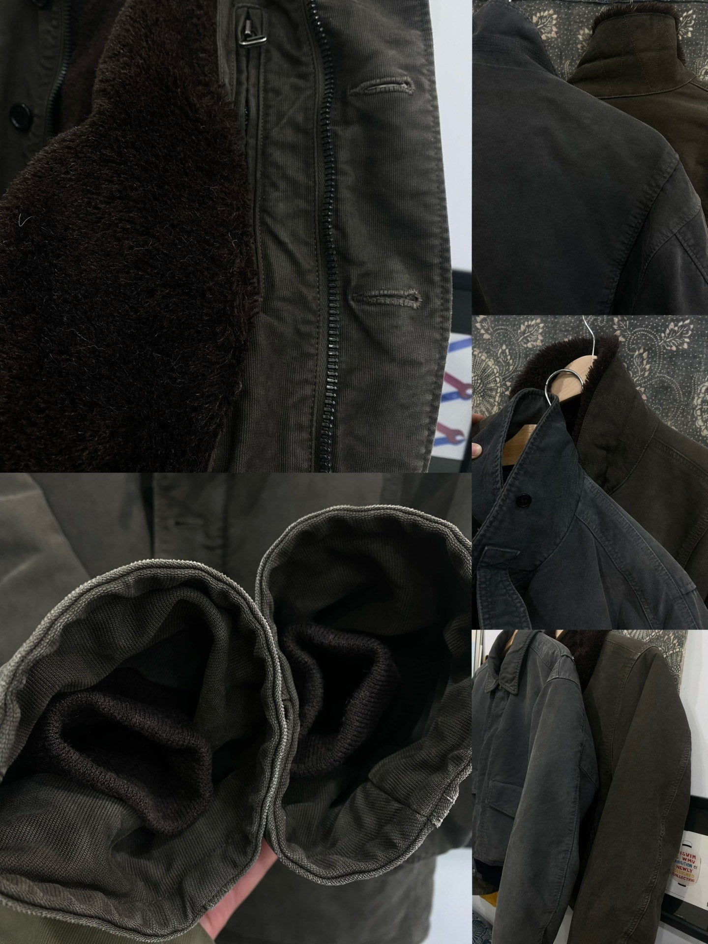 visvim black G.Cords windbreaker jacket