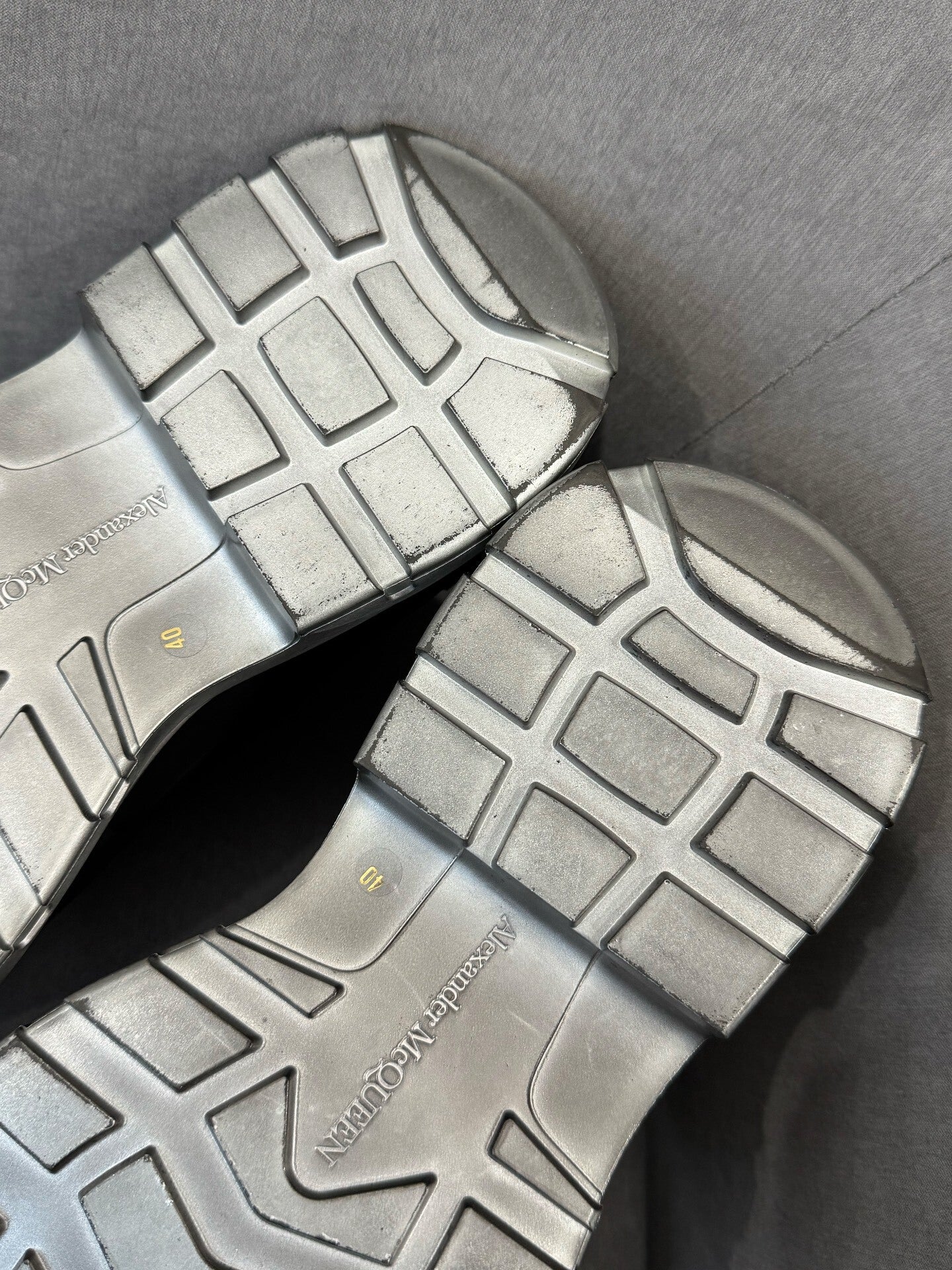 alexander mcqueen black platform shoes size 40