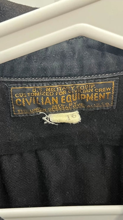 Freewheelers Black Flannel Shirt Size 16