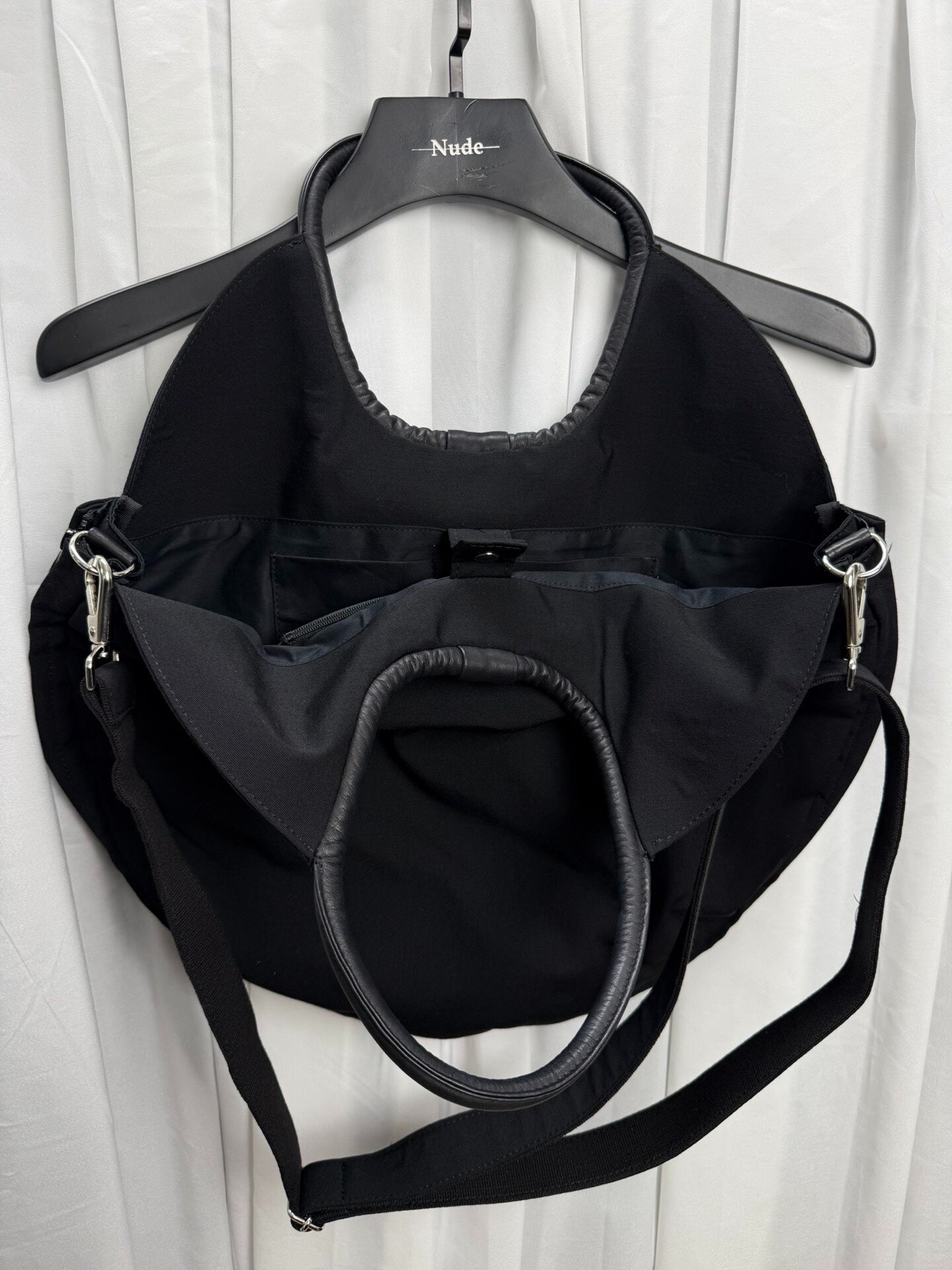 Yohji Yamamoto Noir Zip Ring Crossbody Bag
