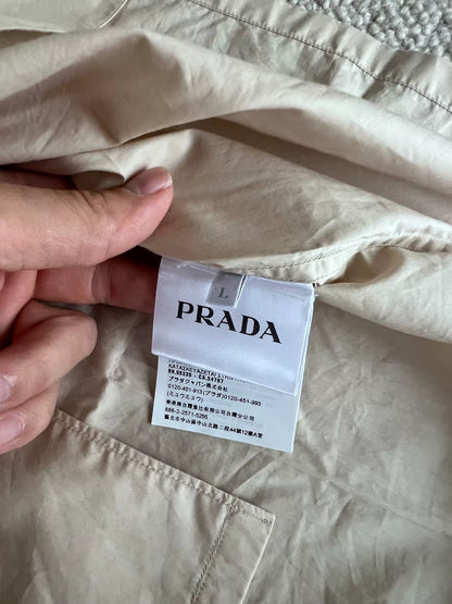 prada western style cuban collar short sleeve shirt