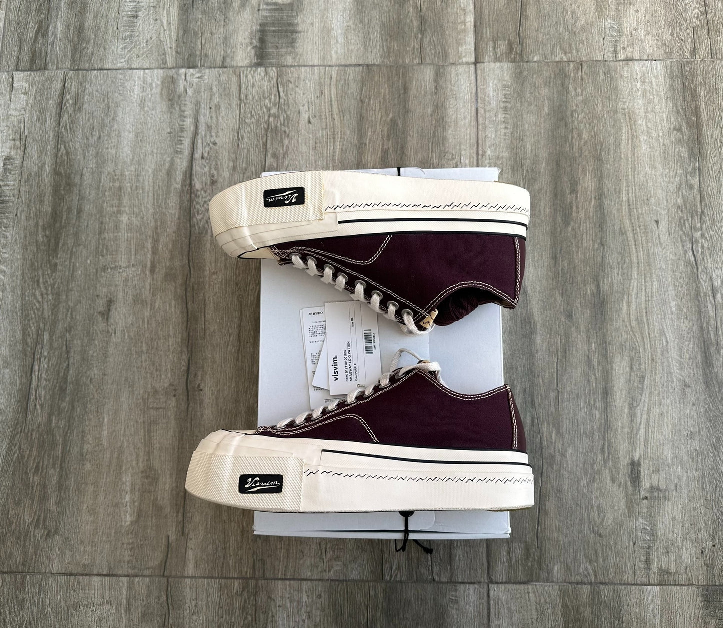 visvim skagway low top canvas shoes