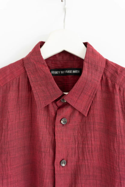 issey miyake men's short sleeve shirt
