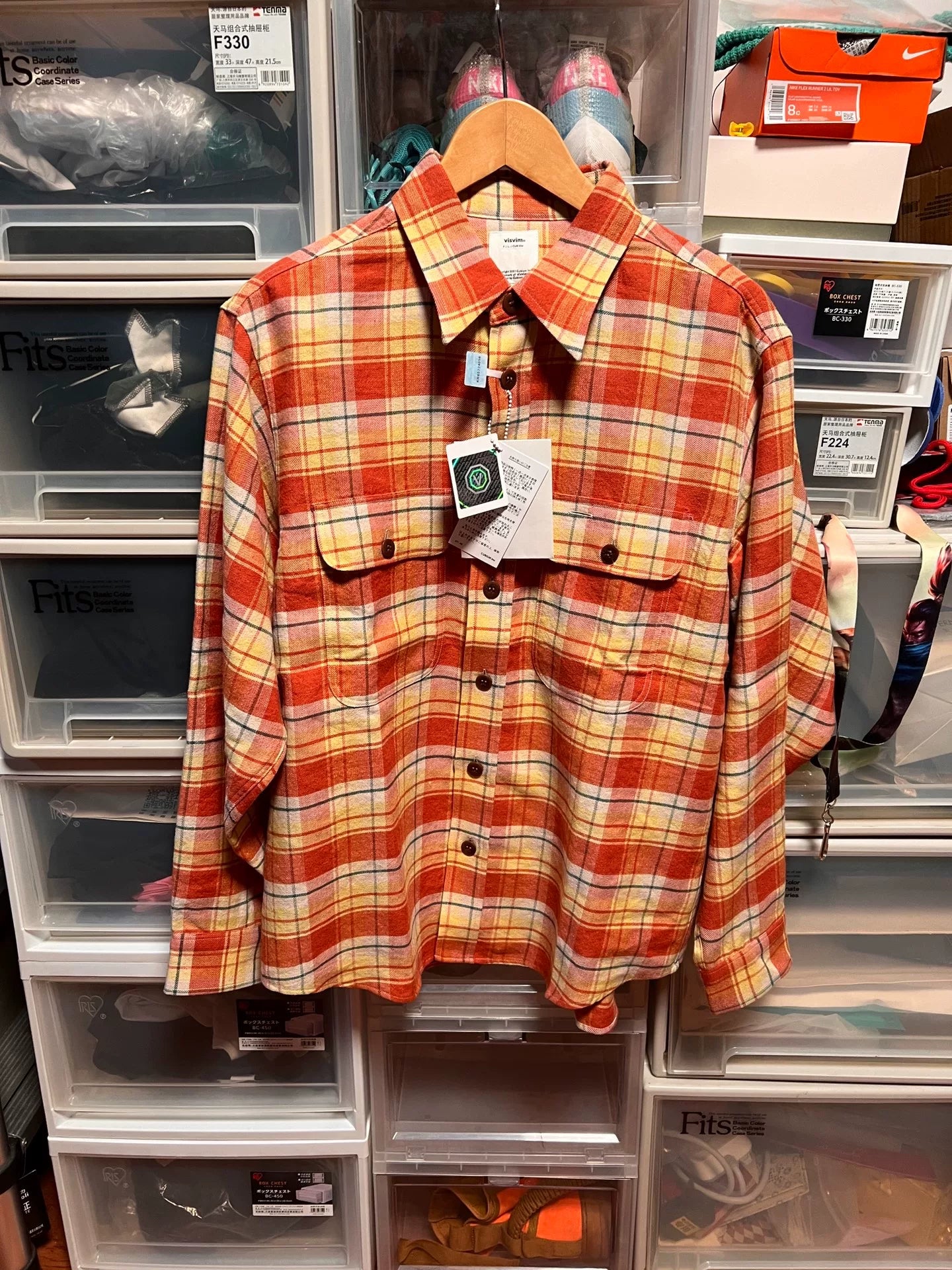 Visvim Red/Yellow Plaid Shirt