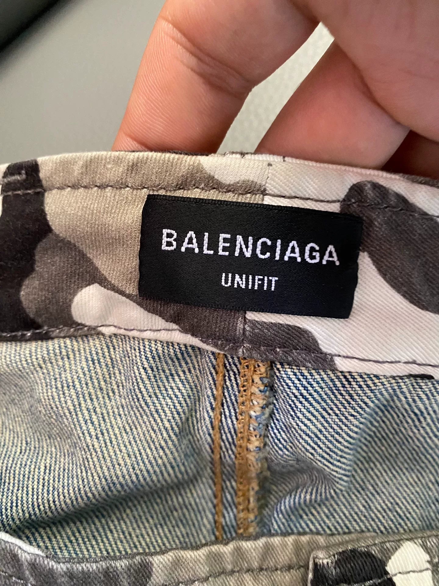 balenciaga camouflage layered shorts size xs