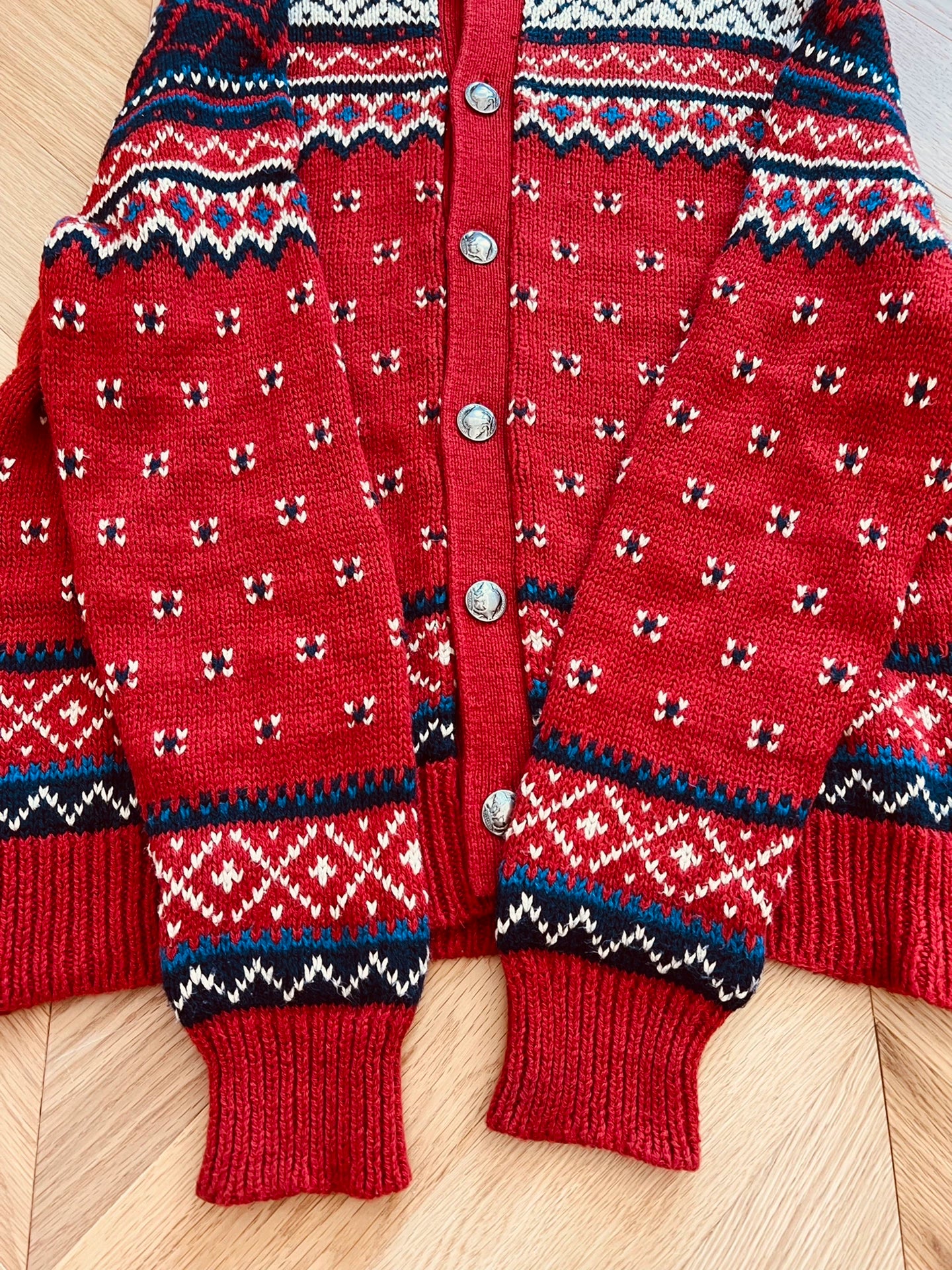 Retro Polo Knit Cardigan Sweater