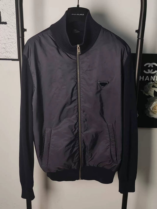 Prada Nylon Triangle Logo Jacket