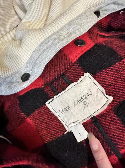 Greg Lauren Wool and Denim Coat