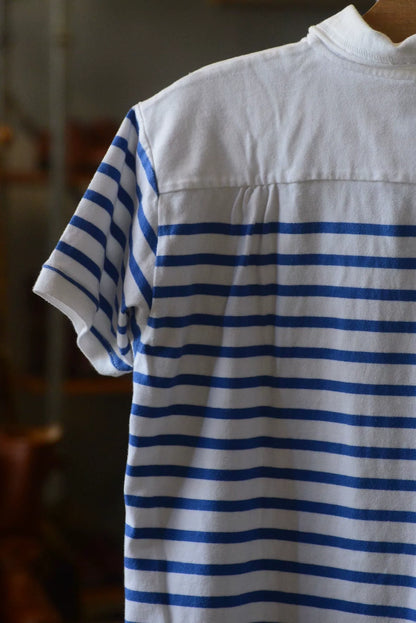 Kapital Horizontal Stripe Short Sleeve Polo
