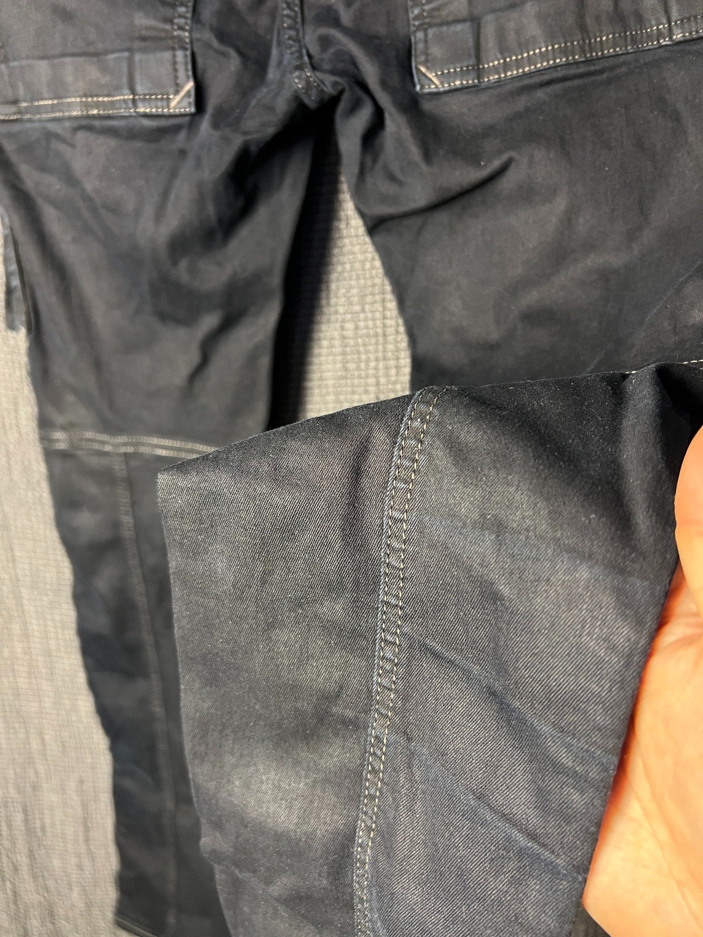 Rick Owens 19ss Waxed Biker Jeans