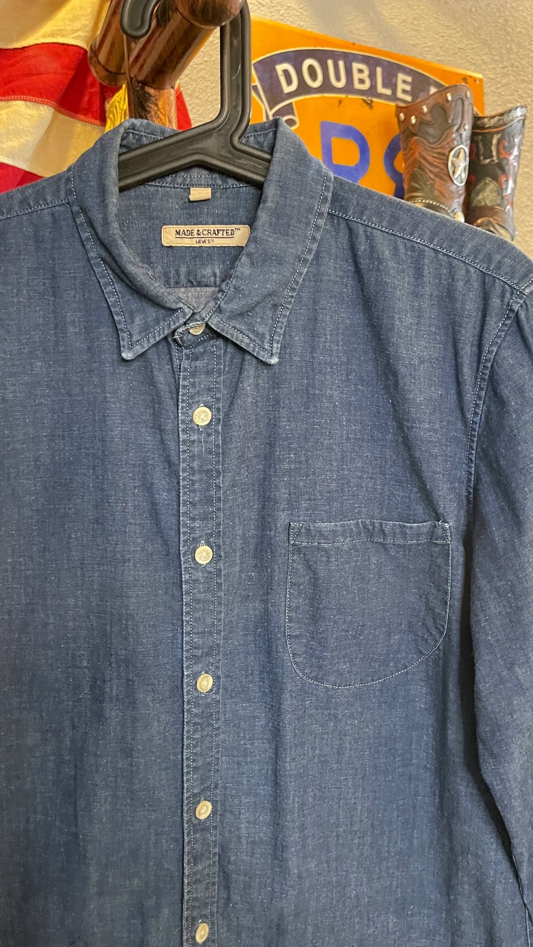 Vintage Levi's Romania Indigo Dyed Shirt