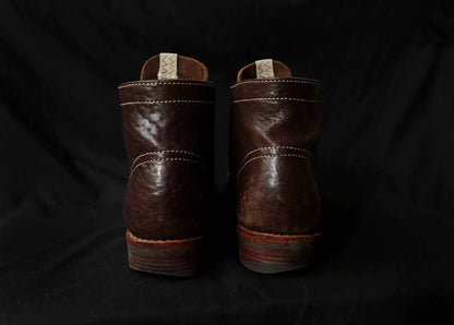 visvim brigadier boots deep brown leather