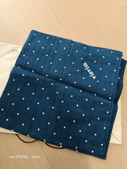 visvim Blue Polka Dot Bandana 50x50cm