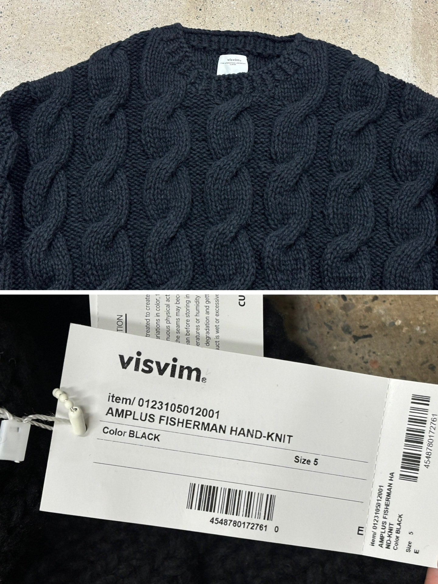 Visvim 23ss Amplus Fisherman Hand Knit
