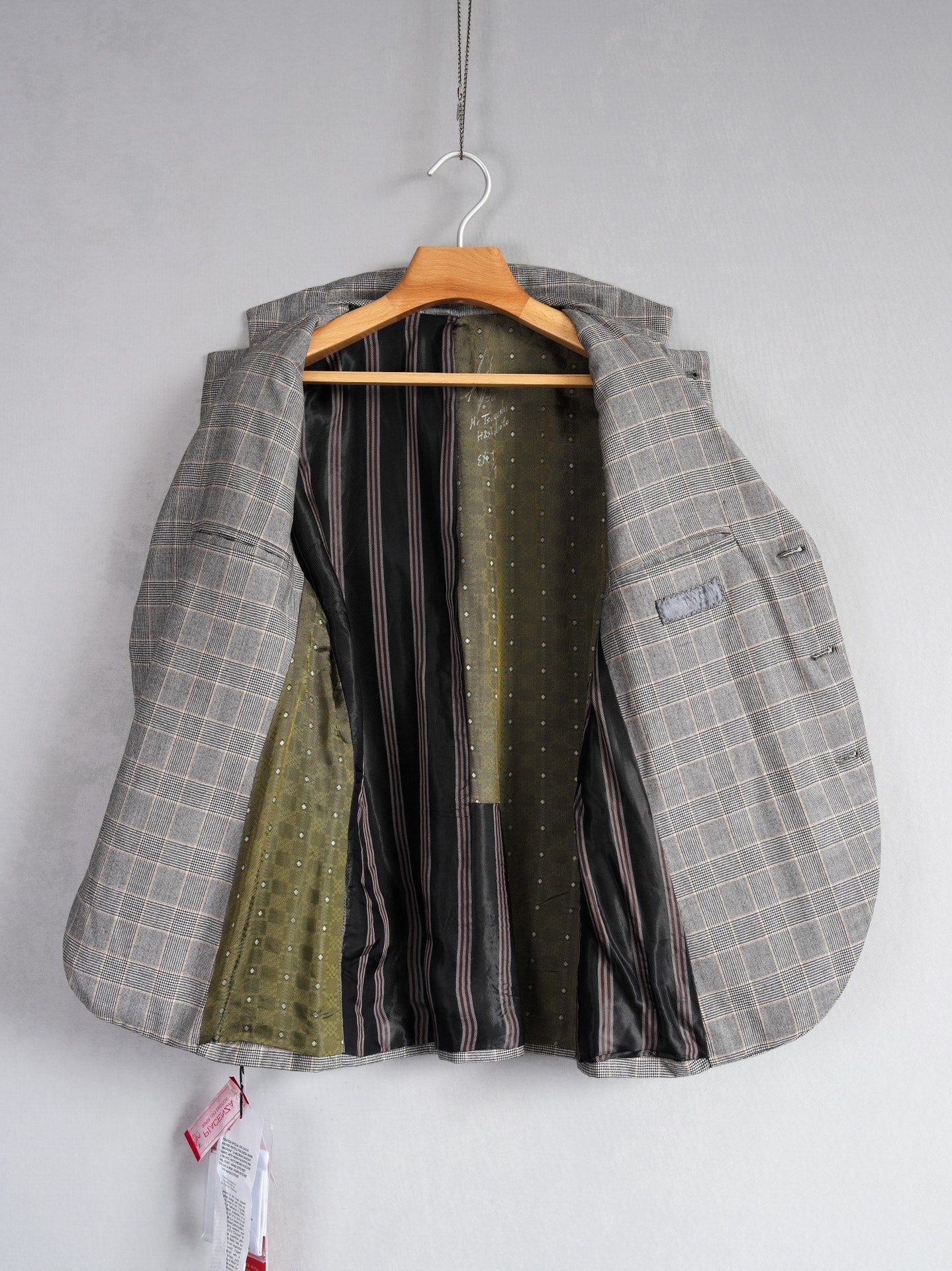 Geoffrey B.Small 3B Notch Lapel Plaid Jacket