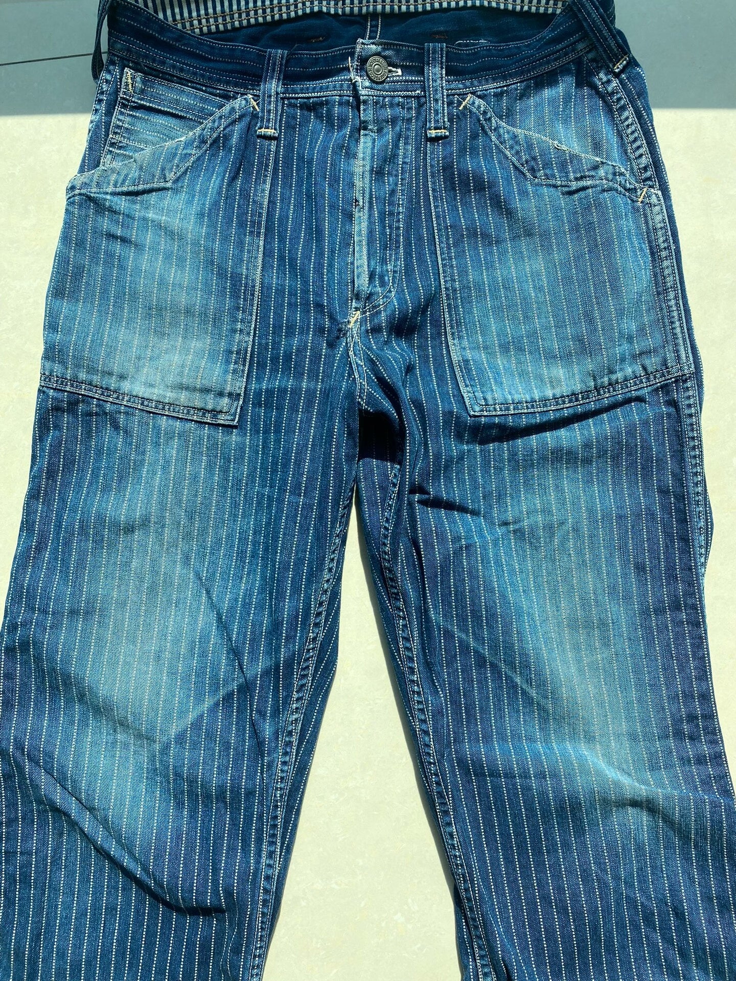 longshoreman bootleggers denim pants for men