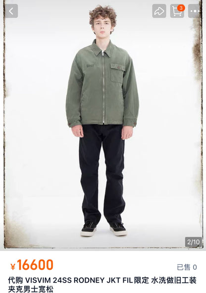 VISVIM 24SS Rodney Distressed Jacket