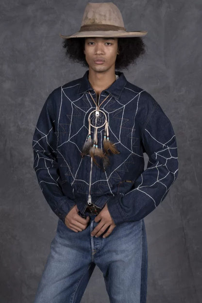 Kapital Spider Web Denim Jacket
