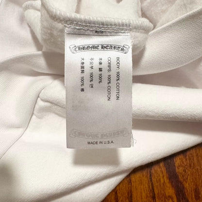 chrome hearts white hooded sweatshirt XXL