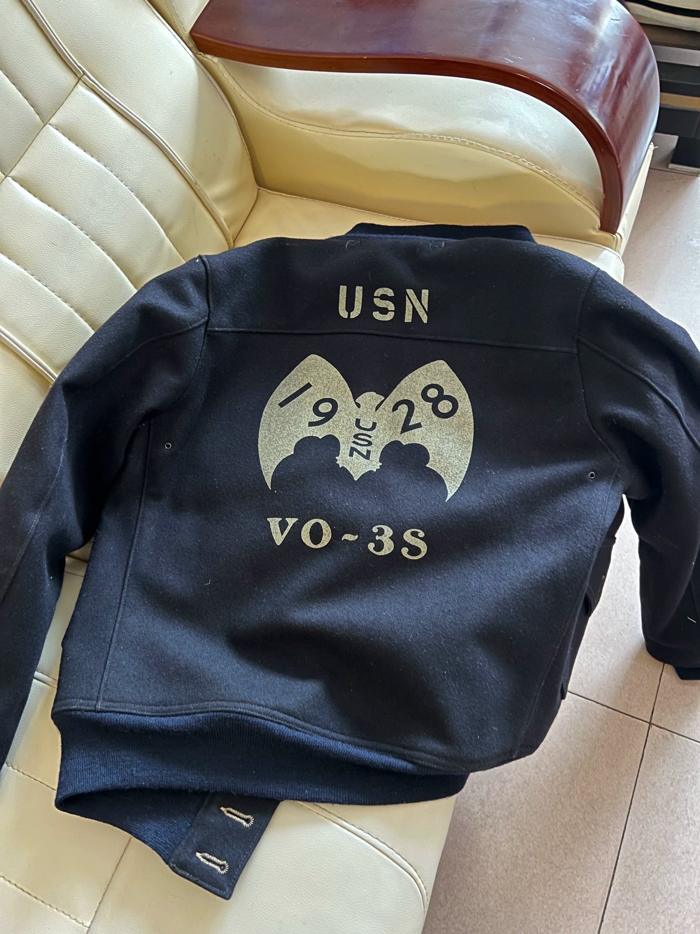 Freewheelers Bat Squad Wool Air Force Jacket