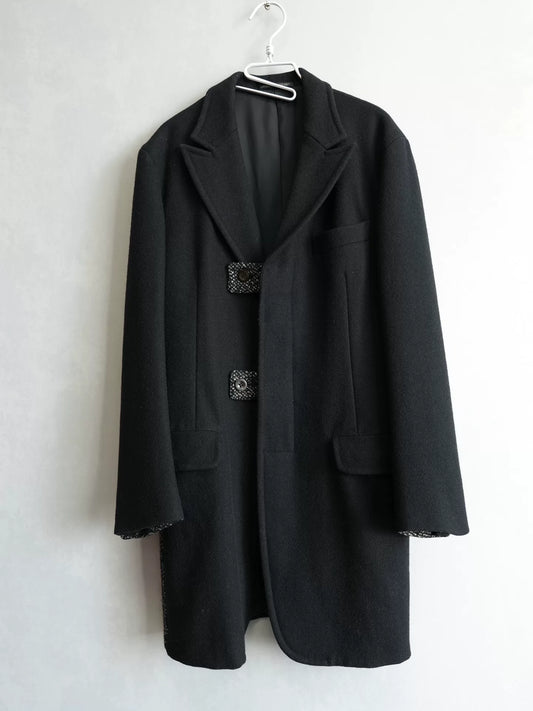 Yohji Yamamoto Wool Blend Long Coat