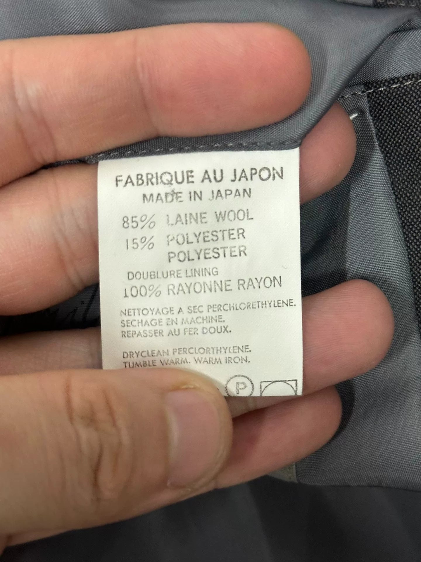 Yohji Yamamoto Pour Homme Color Block Suit