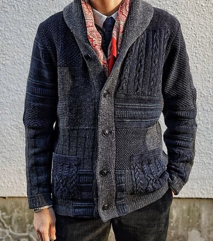 RRL work sweater with unique knit pattern