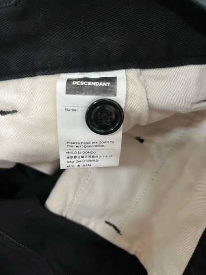 descendant DC-3 twill trousers in black