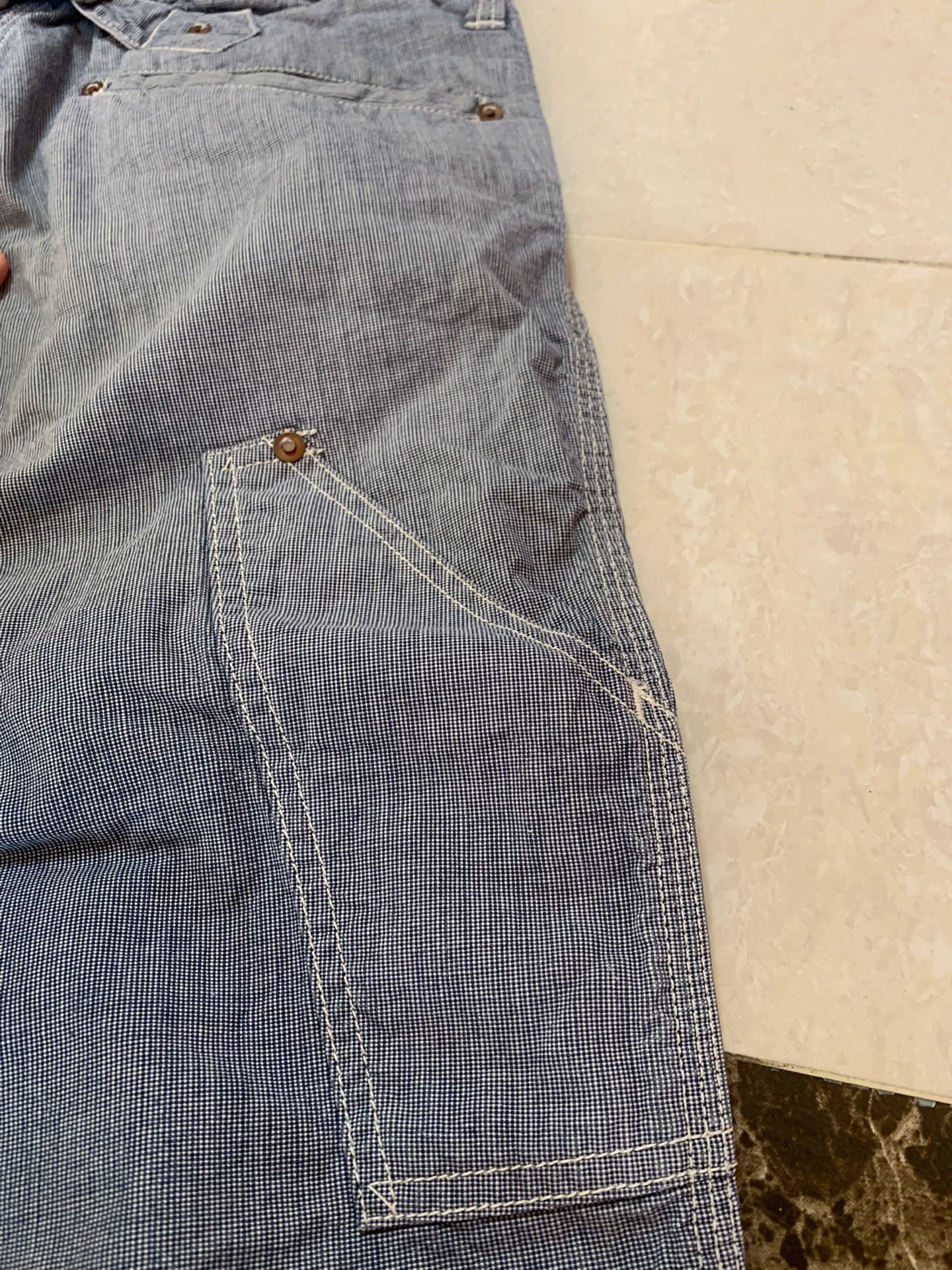 Freewheelers Checkered Work Pants Tapered Fit