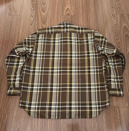 daiwa pier39 tech elbow patch flannel shirt