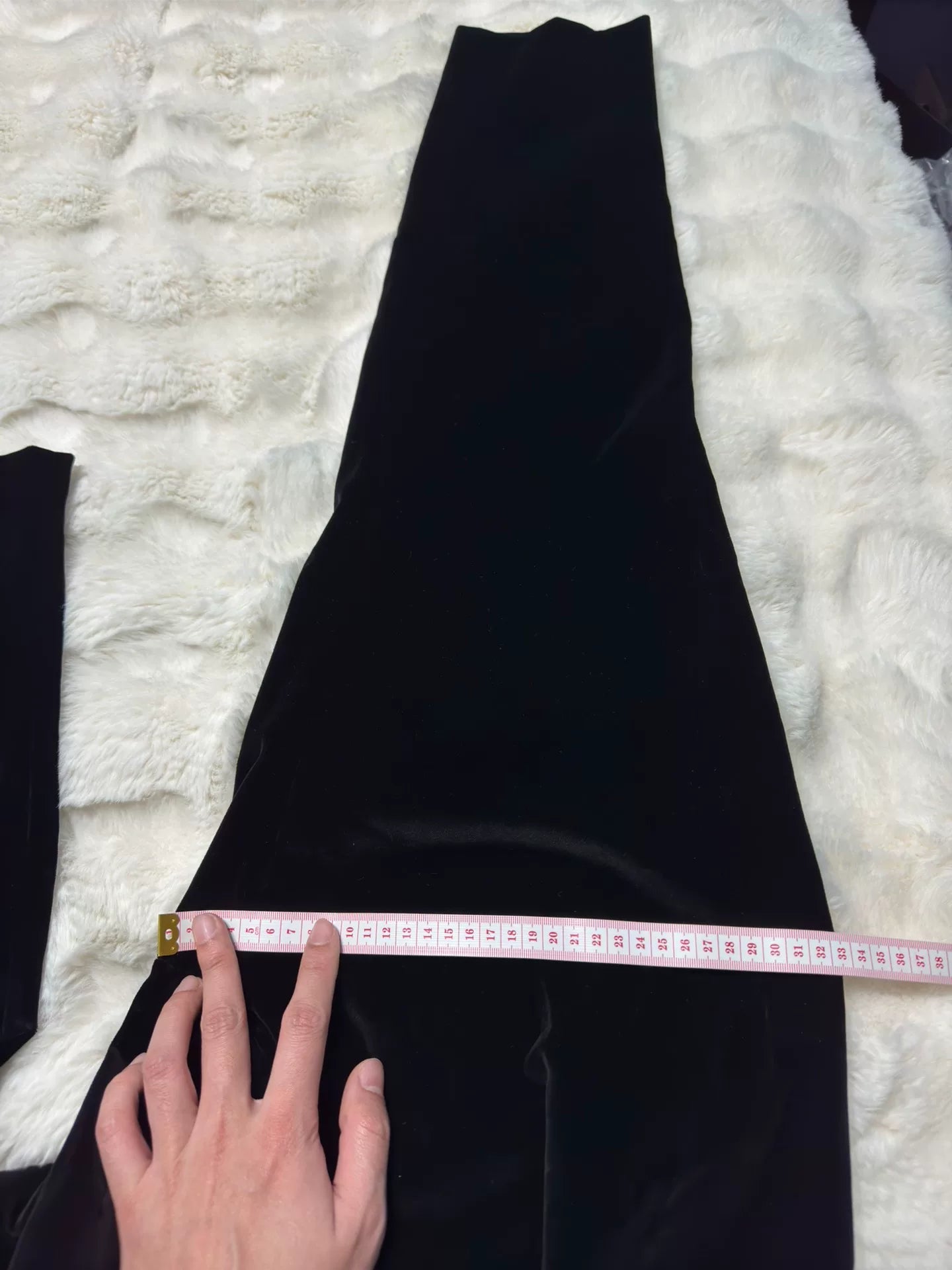 Saint Laurent Black Velvet Slim Pants