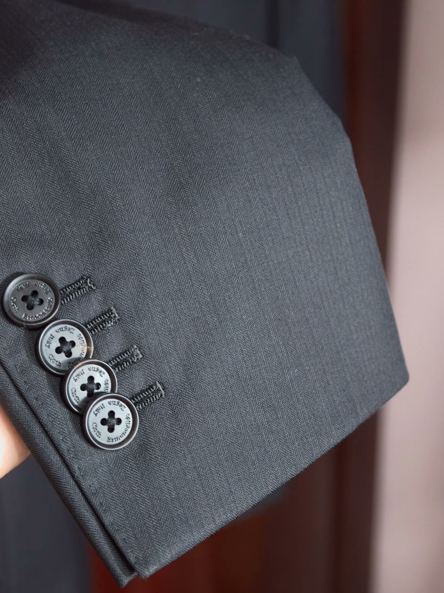 Zegna Black Wool Custom Suit