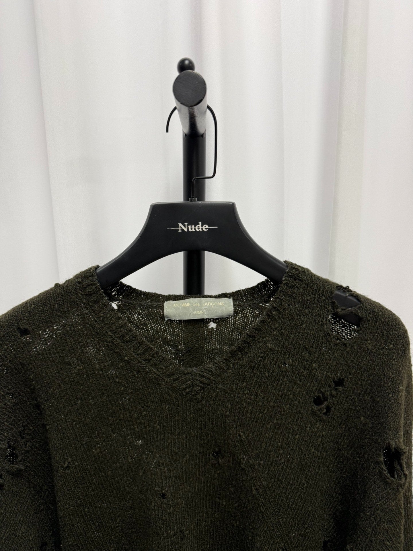 Comme des Garcons Homme 90s Distressed Sweater