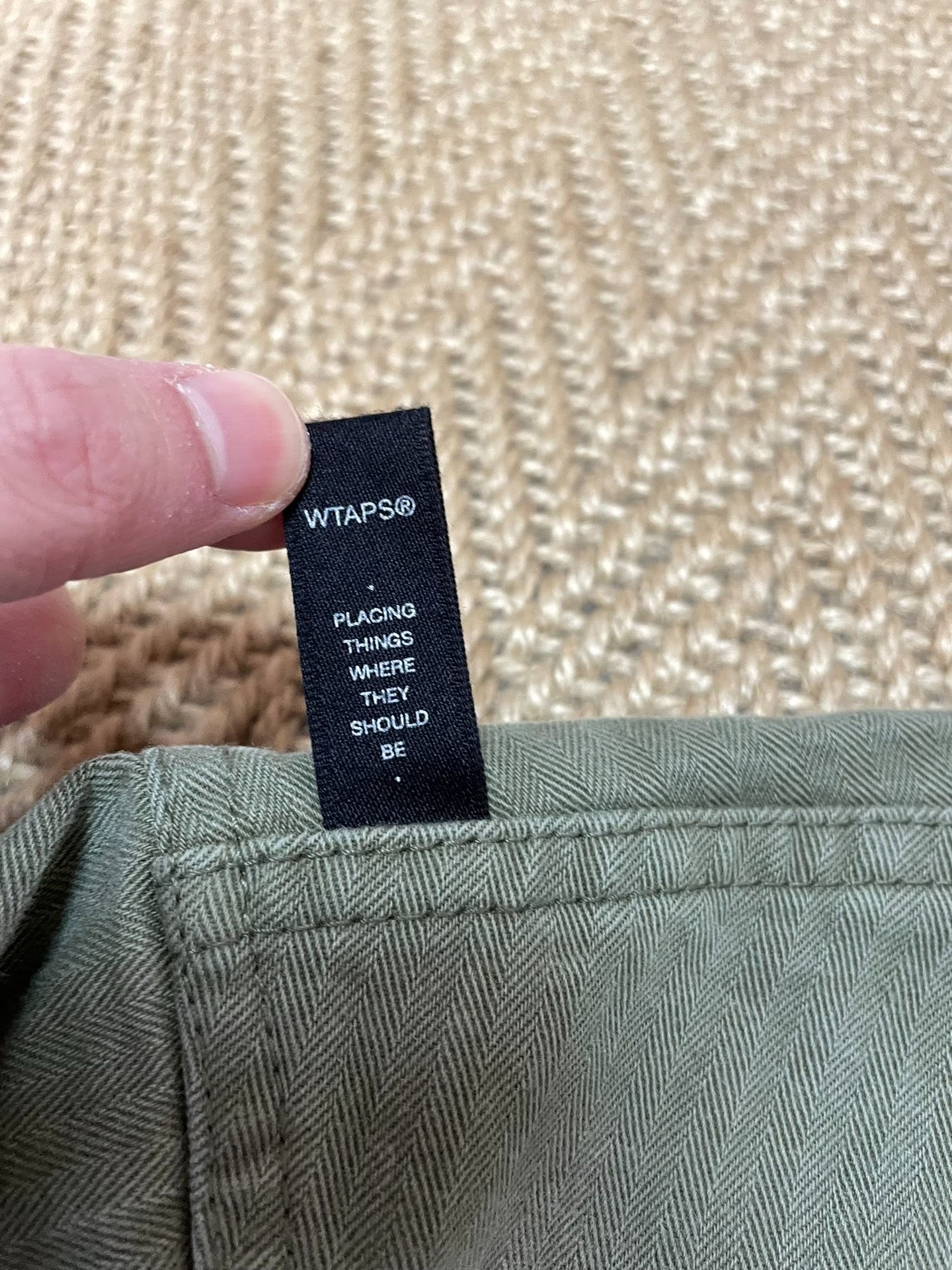 WTAPS 16AW HBT Washed Herringbone Shirt Jacket