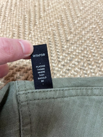 WTAPS 16AW HBT Washed Herringbone Shirt Jacket
