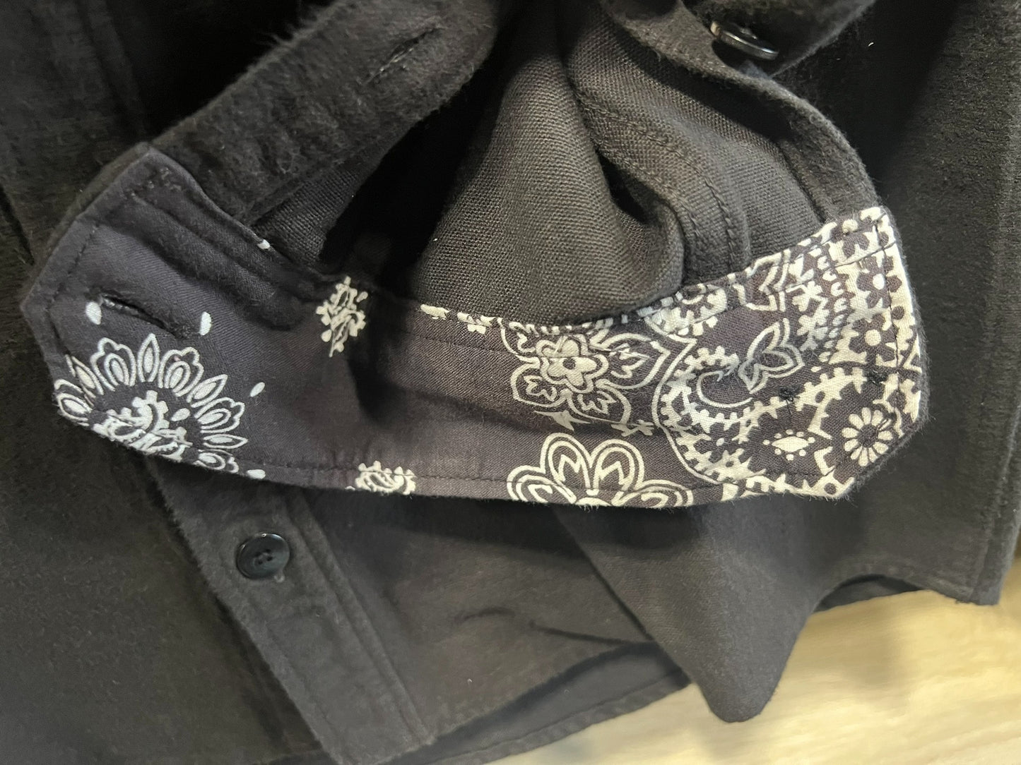VISVIM 17AW Black Elk Flannel Shirt