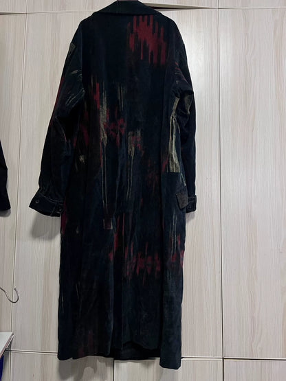 Yohji Yamamoto 23AW Runway Look7 Cotton Velvet Coat