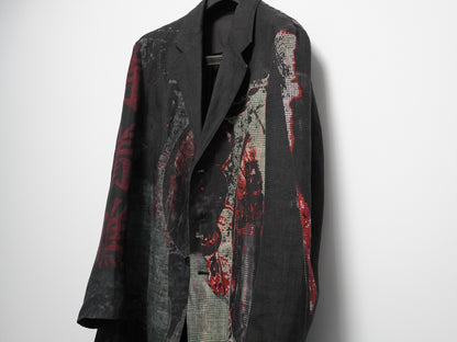 yohji yamamoto 2021ss jacket with deep slits