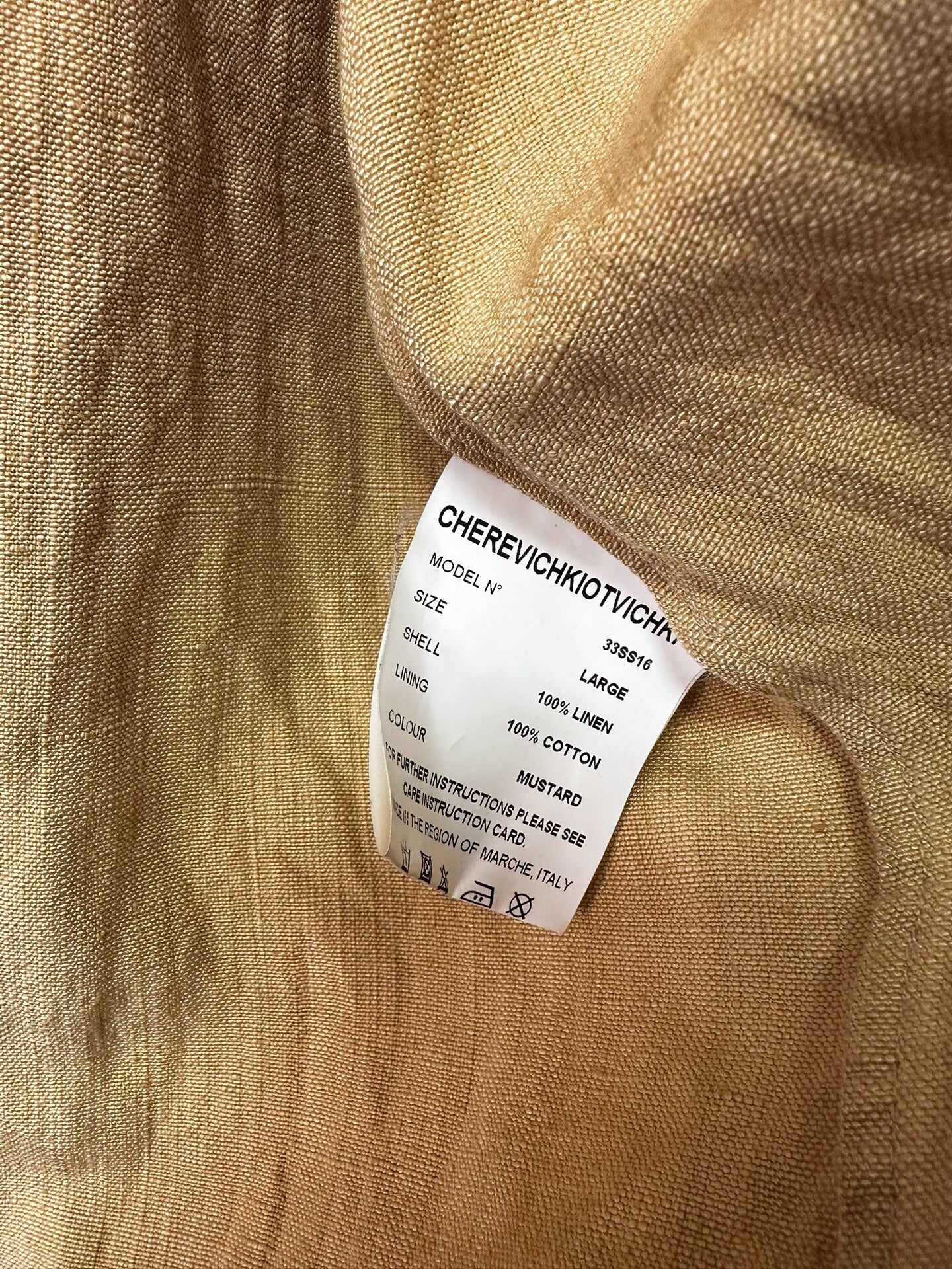 cherevichkiotvichki linen shirt jacket