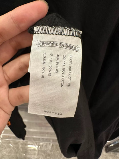 Chrome Hearts Black Long-Sleeve Orange