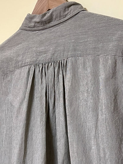 Porter Classic Wide Pocket Stripe Shirt