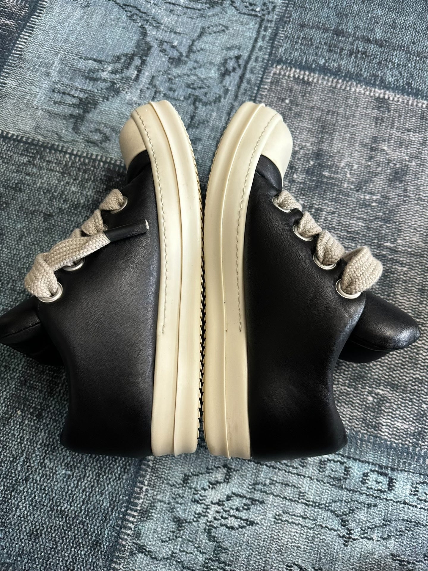 Rick Owens Black Low-Top Chunky Shoes