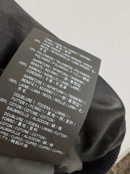 Saint Laurent Black Leather Sleeve Jacket